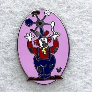 🔮 5/$25 Disney Mickey's Toontown Pinwheels‎ Clown Pin